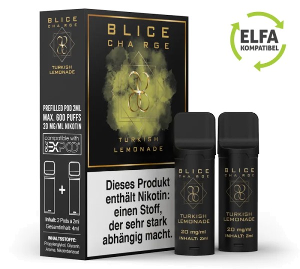 BLICE Charge Pod - Turkish Lemonade - 20mg/ml (2er Pack)