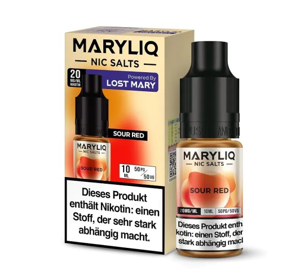 MARYLIQ - Sour Red - Nikotinsalz Liquid 20mg