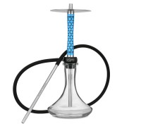 Geometry Hookah Little Bro Honeycomb Gloss Light Blue