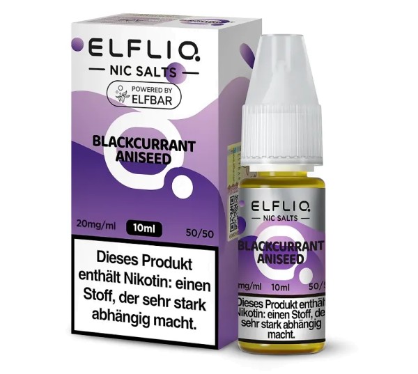 ELFLIQ - Blackcurrant Aniseed - Nikotinsalz Liquid 20 mg/ml