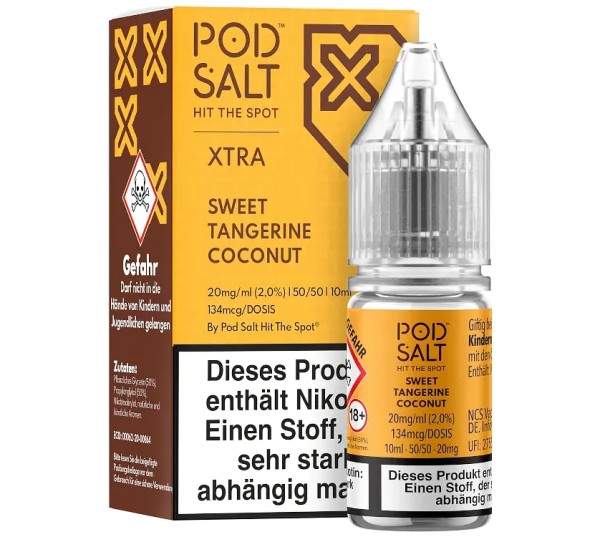 Pod Salt X - Sweet Tangerine Coconut - Nikotinsalz - 20mg/ml