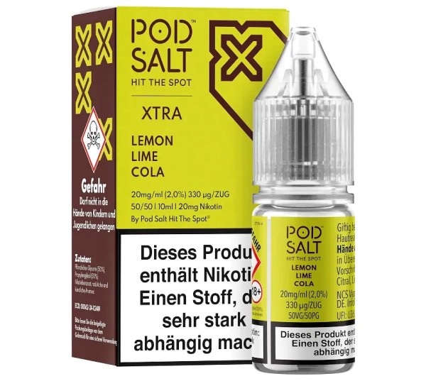 Pod Salt X - Lemon Lime Cola - Nikotinsalz - 20mg