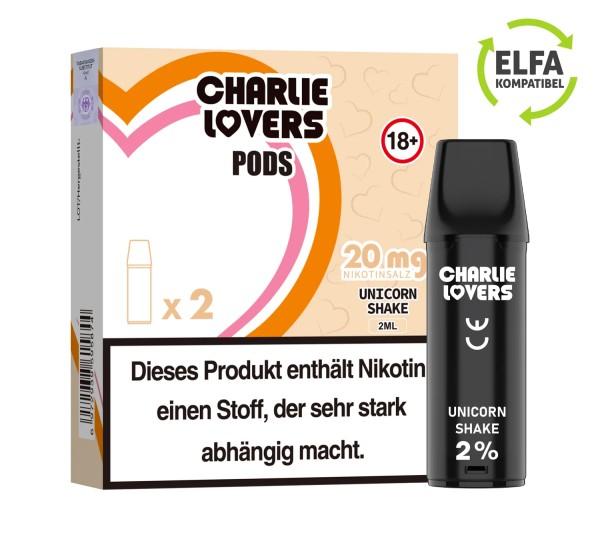 Charlie Lovers Pods - Unicorn Shake 2 St. 20mg/ml