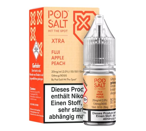 Pod Salt X - Fuji Apple Peach - Nikotinsalz - 20mg/ml